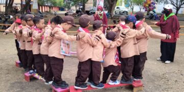 Pra Siaga TK Islam Terpadu Asshiddiq Laksanakan Gempar Gempita
