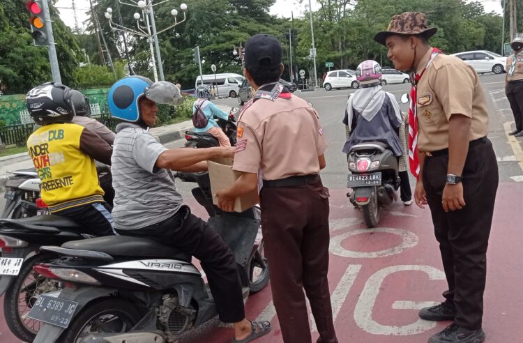 Saka Wira Kartika dan MoP Banda Aceh Galang Dana Kemanusiaan Untuk Palestina