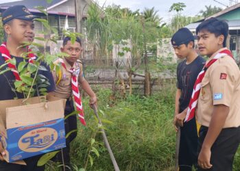 DKC Bersama Pramuka Kota Langsa Lakukan Aksi Penanaman Pohon Untuk Dunia Lebih Baik
