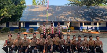 Pramuka SMP Negeri 2 Barebbo Adakan Pelantikan Penggalang Ramu