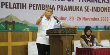 Sekjen Kwarnas Sampaikan Kebijakan Kwarnas Tentang Manajemen Diklat di ToT Pelatih Pembina Pramuka