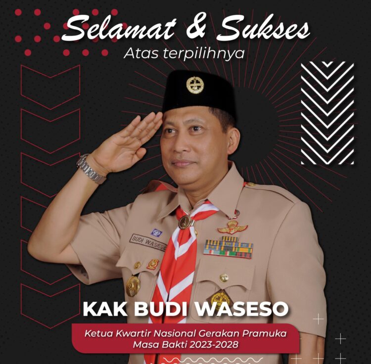 Ka Budi Waseso Tepilih Kembali Menjadi Ketua Kwarnas Masa Bakti 2023-2028