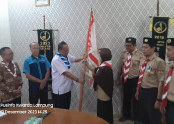 Kwarda Lampung Lepas Kontingen Sako SIT Ikuti Perkemahan Internasional di Selangor, Malaysia