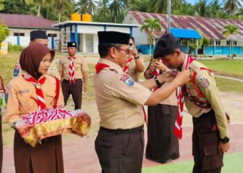 Tutup Tahun 2023, Kwarcab Nunukan Lantik 43 Pramuka Garuda