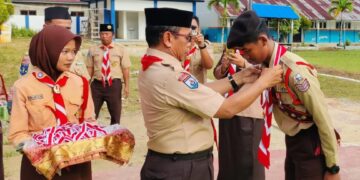 Tutup Tahun 2023, Kwarcab Nunukan Lantik 43 Pramuka Garuda