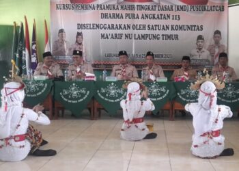 Ketua Kwarcab Lampung Timur Buka KMD Sako Ma’arif NU