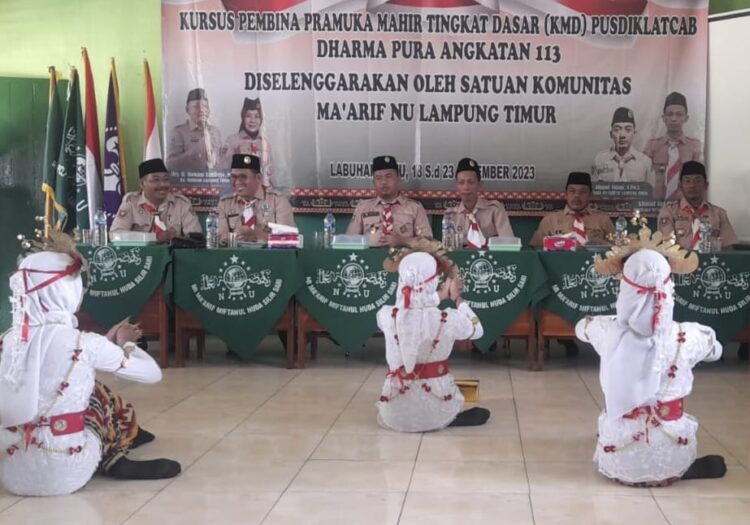 Ketua Kwarcab Lampung Timur Buka KMD Sako Ma’arif NU