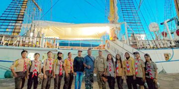 Saka Bahari Lantamal VIII Turut Meriahkan Pameran Open Ship di Pelabuhan Satrol TNI-AL