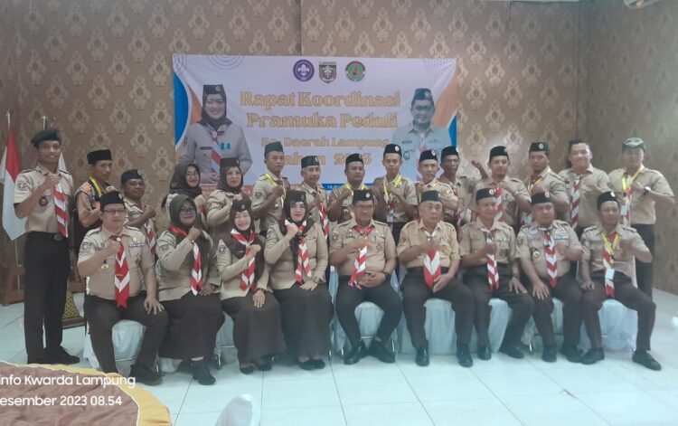 Kwarda Lampung Selenggarakan Rakor Satgas Pramuka Peduli