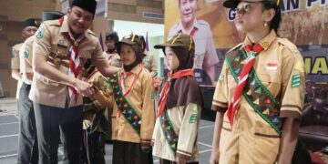 Ketua Kwarcab Sidoarjo Lantik 1.086 Pramuka Garuda