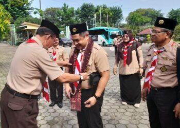 Rombongan Kwarda Sumbar Disambut Kwarda Jambi.