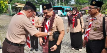 Rombongan Kwarda Sumbar Disambut Kwarda Jambi.