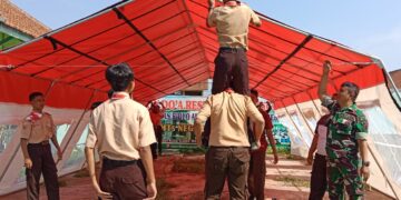 Pramuka Peduli Kwarcab Banyumas Gelar Kegiatan Karya Bakti Nataru