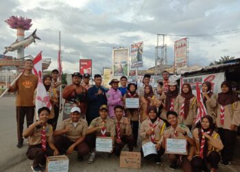 Peduli Banjir, Unit Pramuka Peduli Rengat Barat Lakukan Galang Dana