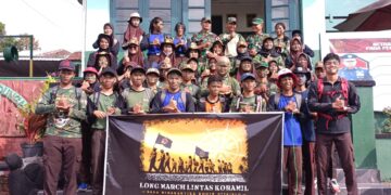 Saka Wira Kartika Kodim 0714 /Salatiga Gelar Longmarch Lintas Koramil