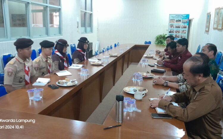 Kwarda Lampung Terima Kunjungan Gudep Pangkalan UIN Intan Lampung