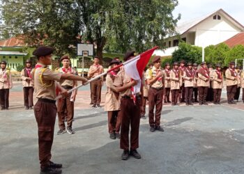 Gudep Pangkalan SMAN 1 Darul Imarah Gelar Pelantikan Bantara