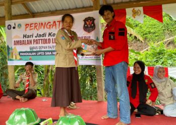 Ambalan Pattolo Lipu-Andi Depu Pangkalan SMAN 1 Karossa Rayakan Ulta Ke-10