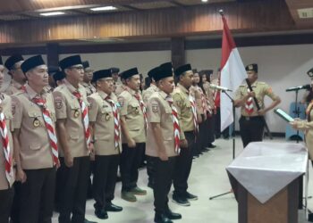 Ketua Kwarda Lampung Tanda Tangani Kerjasama Dengan Bawaslu