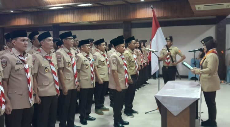 Ketua Kwarda Lampung Tanda Tangani Kerjasama Dengan Bawaslu