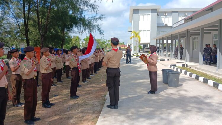 Danlanal Dumai Lantik Dewan Saka dan Anggota Saka Bahari