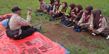 Kwarran Ciawi Gelar Pelatihan Peningkatan Kemampuan Bagi Anggota Pramuka Peduli