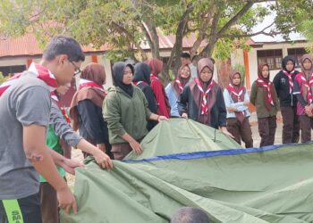 Gudep Pangkalan SMAN I Darul Imarah Siapkan Diri Ikuti Kemsama Aceh Besar