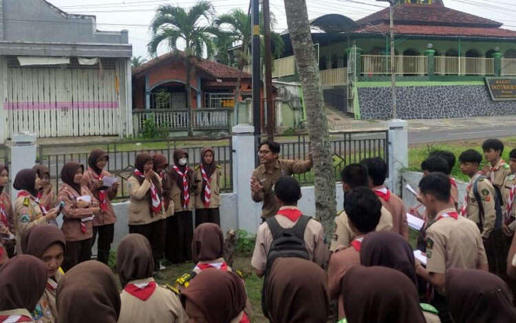 Saka Wanabakti Banyuwangi Latihan Kecakapan Khusus Pencacahan Pohon