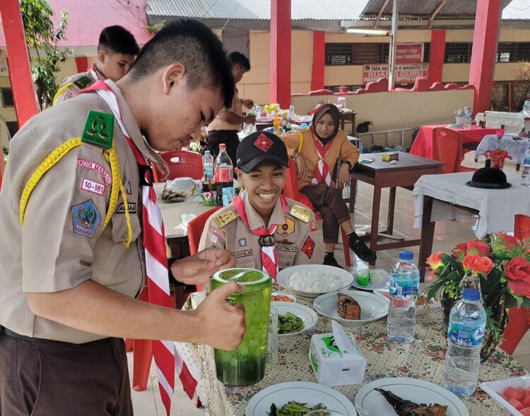 BP Day, Gudep Pangkalan SMAN 4 Manado Gelar Lomba Memasak