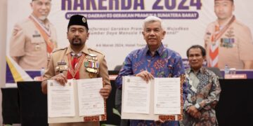 Kwarda Sumbar Lakukan MoU Masuk Perguruan Tinggi Lewat Jalur Prestasi Pramuka