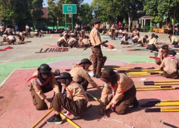 Gudep Pangkalan SMA N 5 Bengkulu Selatan Sukses Gelar Lomba Kepramukaan Tingkat Penggalang