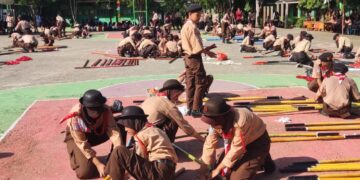 Gudep Pangkalan SMA N 5 Bengkulu Selatan Sukses Gelar Lomba Kepramukaan Tingkat Penggalang