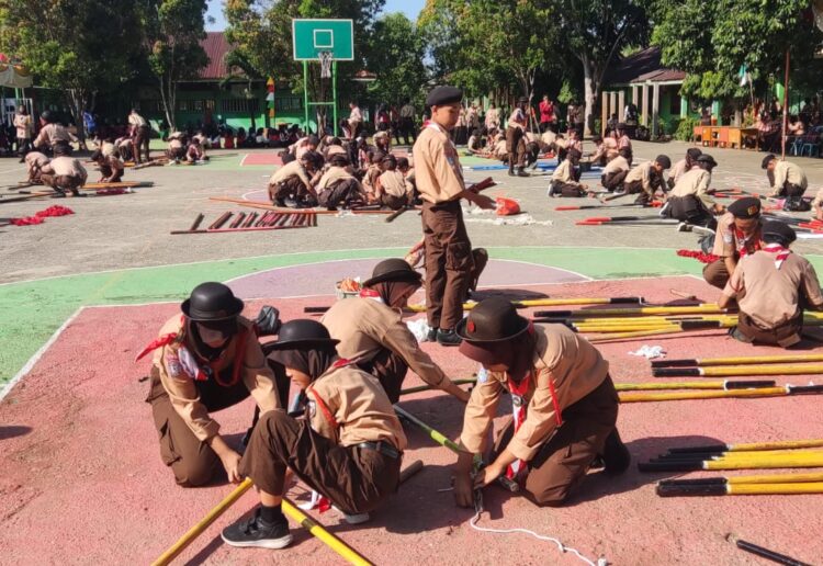 Gudep Pangkalan SMA N 5 Bengkulu Selatan Sukses Gelar Lomba Kepramukaan Tingkat Penggalang