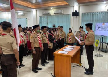 Ketua Kwarcab Bogor Lantik Mabiran Cibungbulang