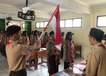 Gudep Pangkalan SMK Bina Teknika Cileungsi Lantik Dewan Ambalan