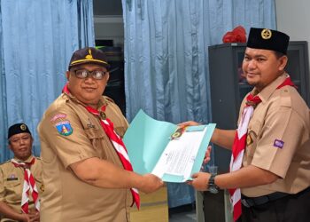 Momentum Hari Tunas, Kwarran Tangerang Lantik 9 Kepengurusan Gugus Depan