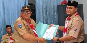 Momentum Hari Tunas, Kwarran Tangerang Lantik 9 Kepengurusan Gugus Depan