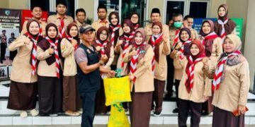 Gudep Pangkalan SMAN 1 Ciawi, Bogor Berbagi Dalam Rantang Pramuka