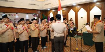 Ketua Kwarnas Lantik Mabi dan Pimpinan Sako Pramuka Ma’arif NU Tingkat Nasional