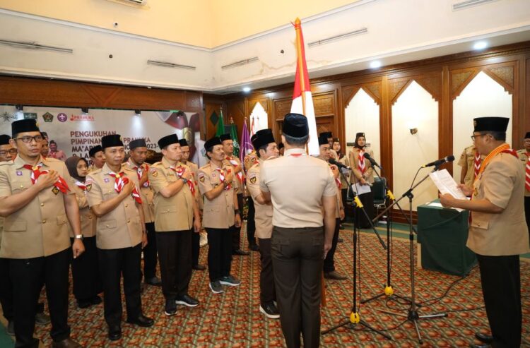 Ketua Kwarnas Lantik Mabi dan Pimpinan Sako Pramuka Ma’arif NU Tingkat Nasional