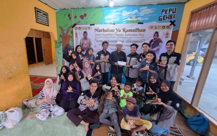 Gelar Event Ramadhan 1445 H, Pramuka Unri salurkan donasi ke Panti Asuhan Al-Muzakki