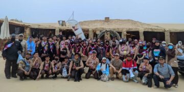 Hebat! Sekolah Indonesia Kairo Selenggarakan Kemah Pramuka