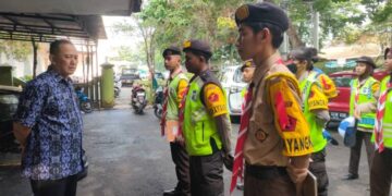 Saka Bhayangkara Kwarcab Kota Bekasi Ikut Serta Giat OPS Ketupat Jaya 2024