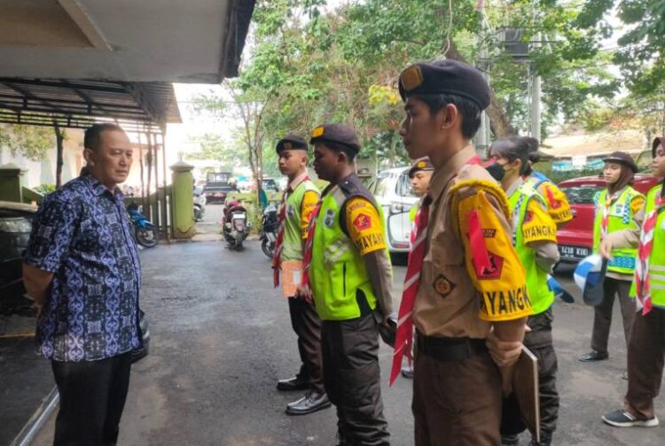 Saka Bhayangkara Kwarcab Kota Bekasi Ikut Serta Giat OPS Ketupat Jaya 2024