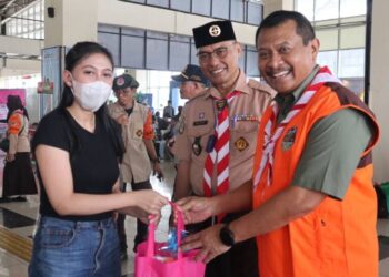 Kwarnas Kunjungi Pos KBL di Stasiun Senen dan Terminal Pulogebang