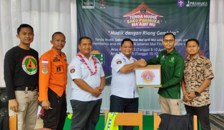Pramuka Sako Ma’arif NU Banyumas Dirikan 2 Posko Mudik