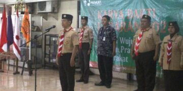 Apel Penutupan Karya Bakti Lebaran Kwarcab Kota Pekalongan Tahun 2024