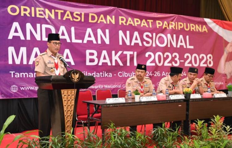 Buka Orientasi Kepramukaan, Ketua Kwarnas Sampaikan Nawa Karya Gerakan Pramuka