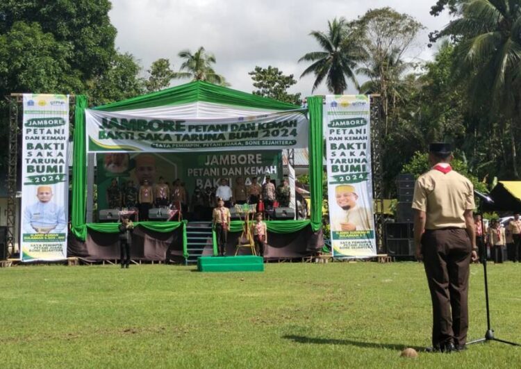 Saka Tarunabumi Kwarcab Bone Gelar Kemah Bakti 2024