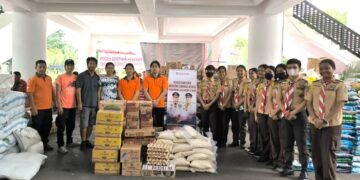 Dewan Saka SAR Manado Bantu Posko Bantuan Bencana Gunung Ruang Sulawesi Utara